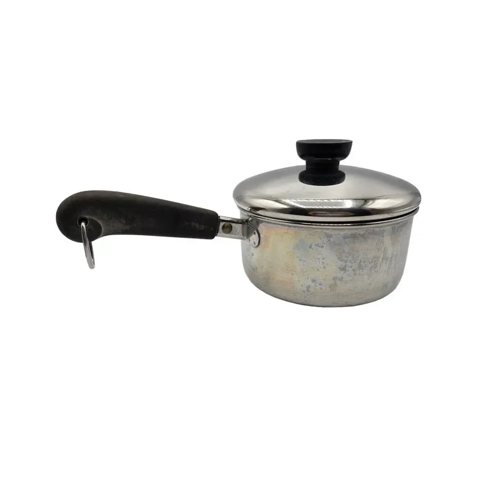 Revere Ware 1 Quart‎ Tall Sauce Pan Stainless Steel with Lid EUC